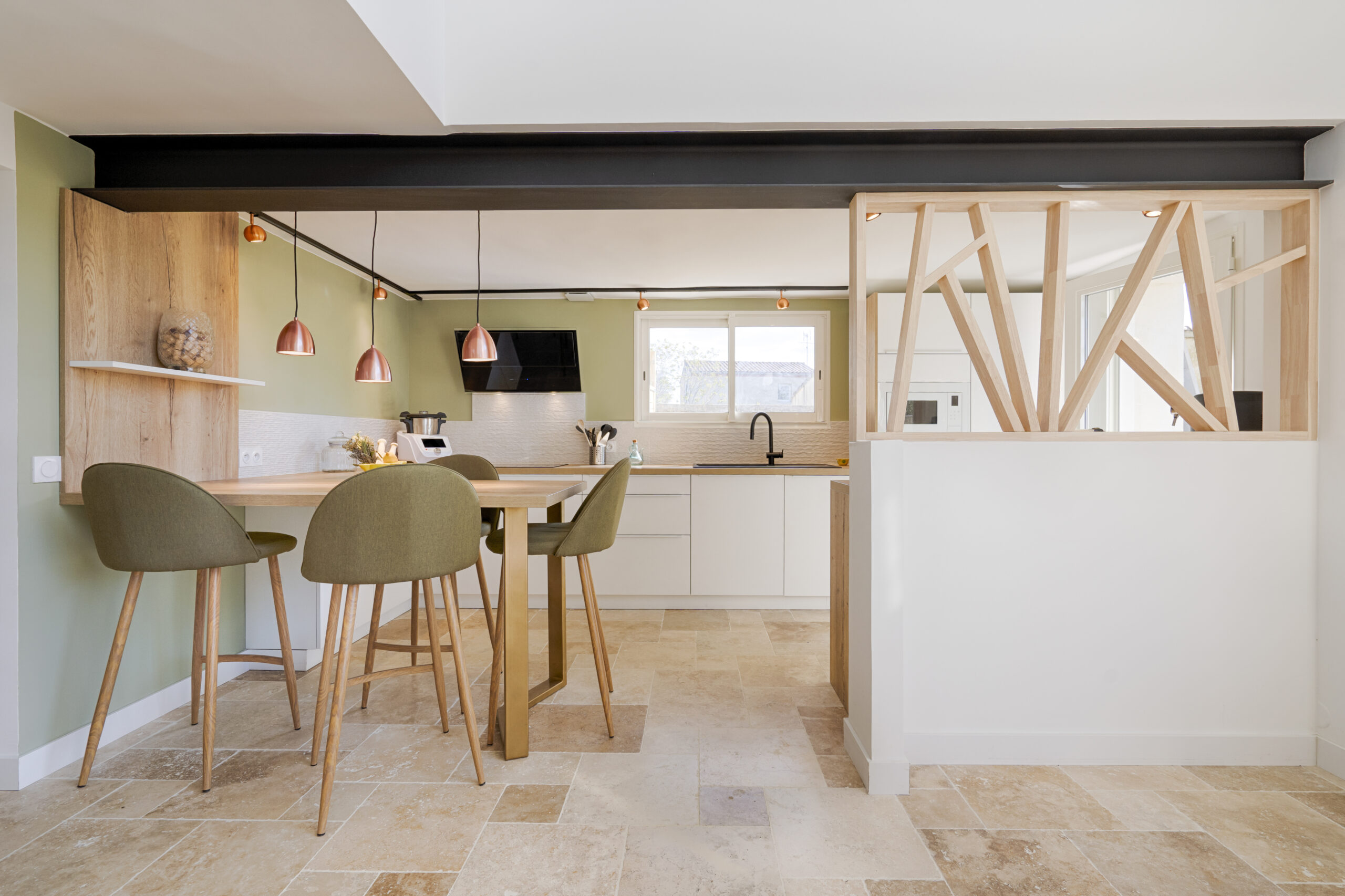 osez couleurs textures cuisine sur mesure Gard